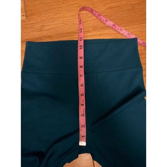 NWOT Wild Fable, women’s teal high waisted pull on cotton bicycle shorts size SM - Picture 6 of 7